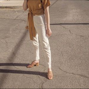 Esby Apparel Slim Cream Pants